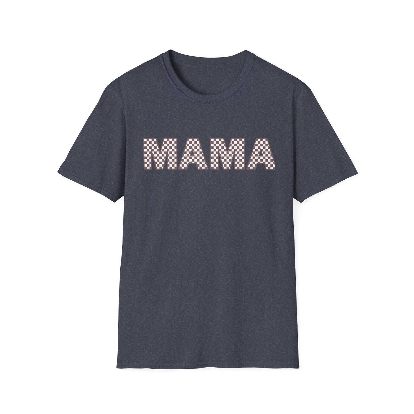 Mama + Mini Softstyle “Mama”  Checkered T-Shirt