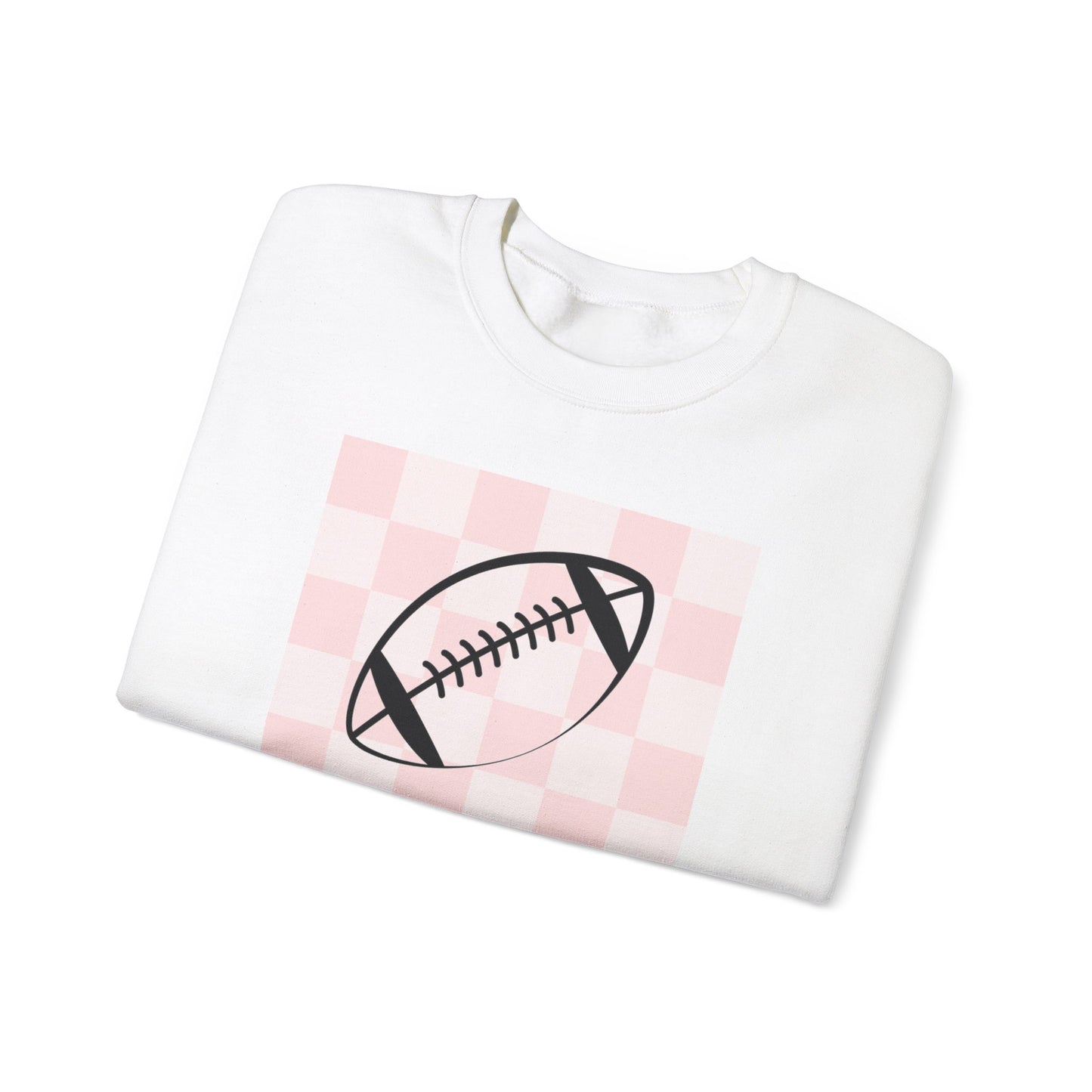 Ladies Check Yourself Football Crewneck Sweatshirt