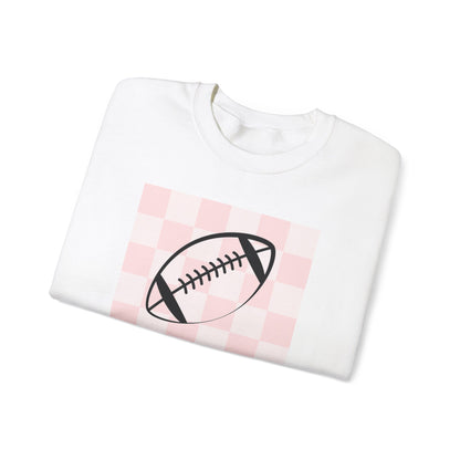 Ladies Check Yourself Football Crewneck Sweatshirt