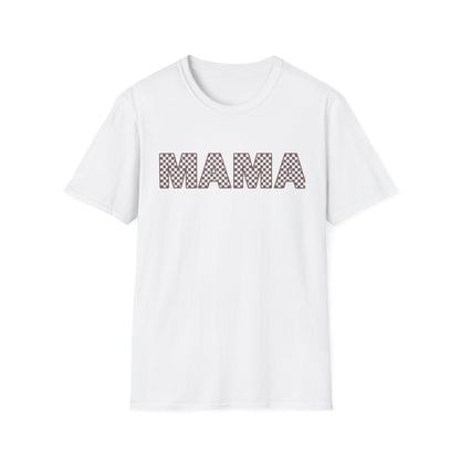 Mama + Mini Softstyle “Mama”  Checkered T-Shirt