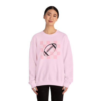 Ladies Check Yourself Football Crewneck Sweatshirt