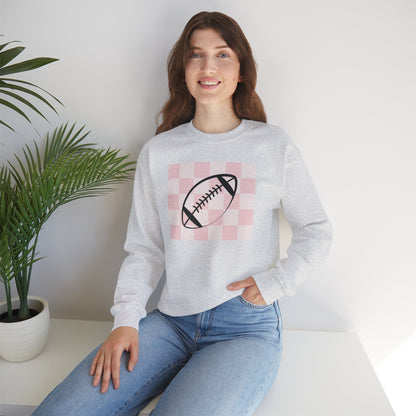 Ladies Check Yourself Football Crewneck Sweatshirt