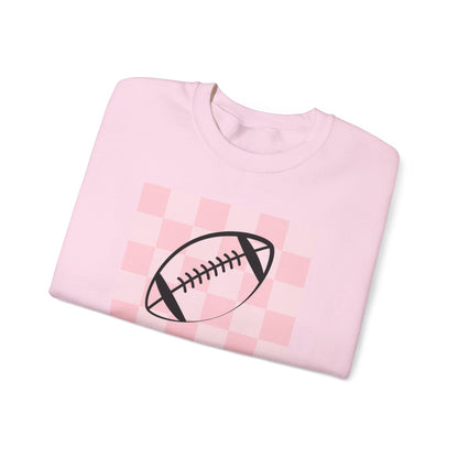 Ladies Check Yourself Football Crewneck Sweatshirt