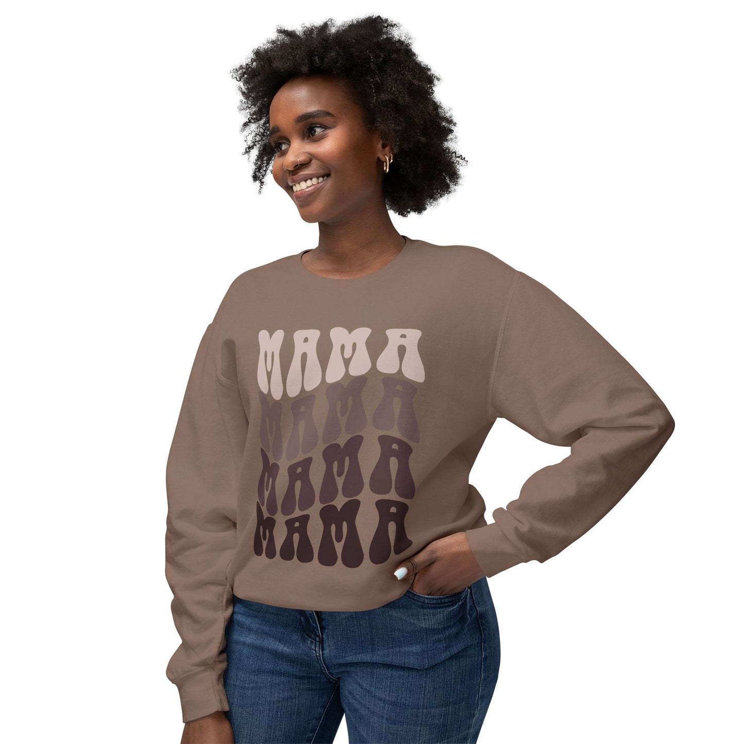 Mocha Mama Lightweight Crewneck Sweatshirt