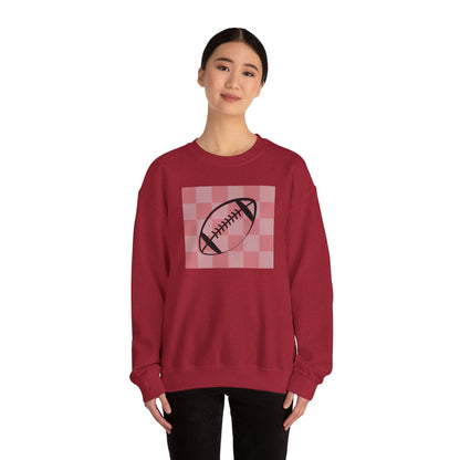 Ladies Check Yourself Football Crewneck Sweatshirt