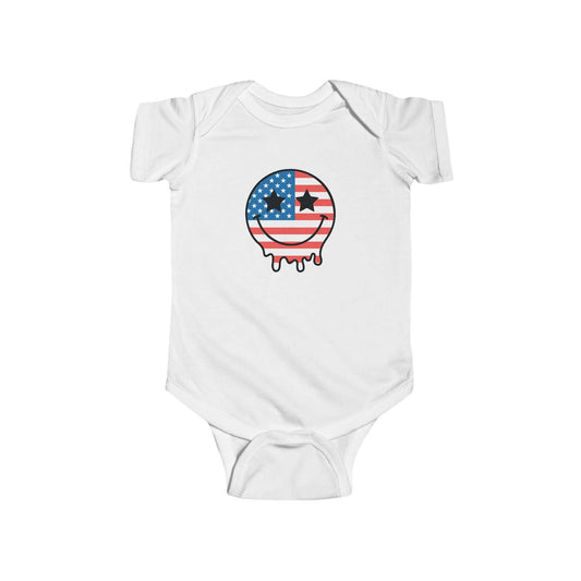 American Flag Baby Bodysuit Family Matching Fourth of July | Patriotic