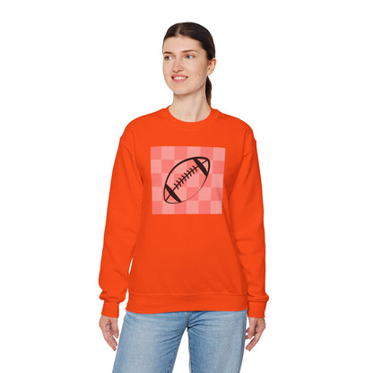 Ladies Check Yourself Football Crewneck Sweatshirt