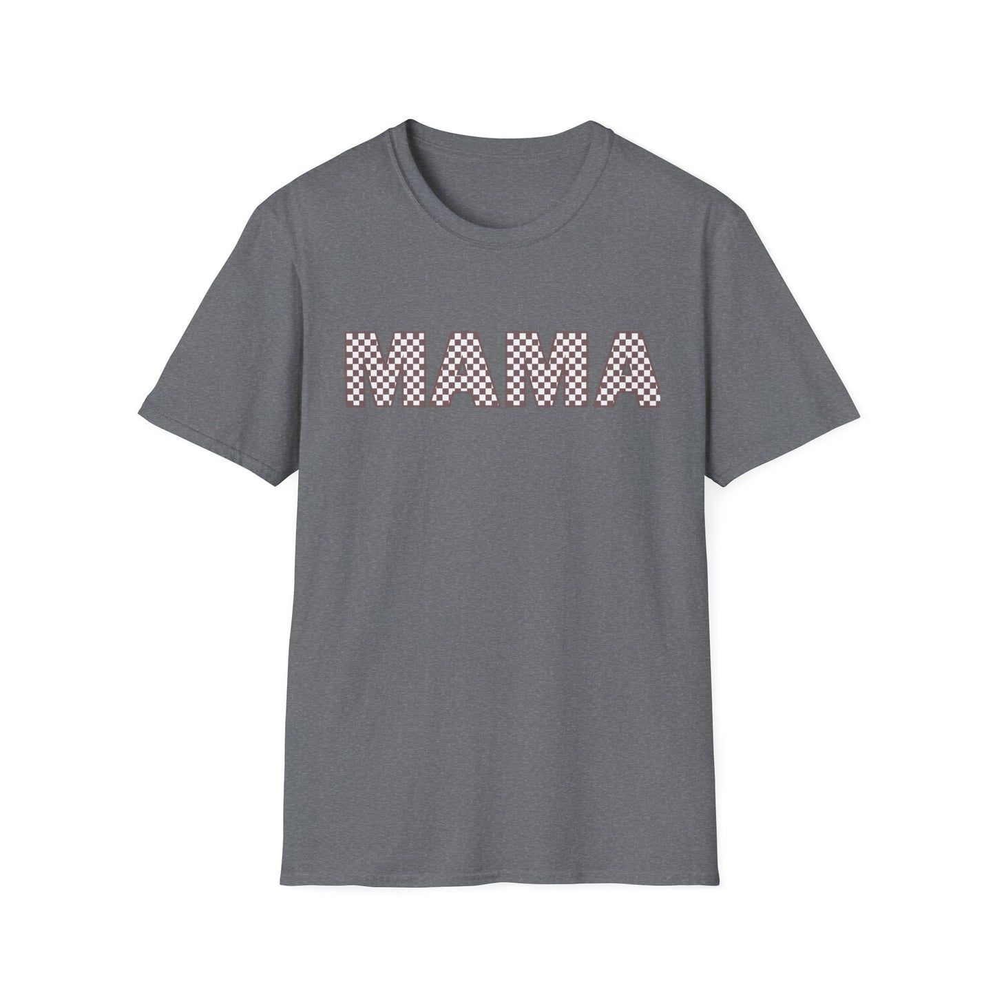 Mama + Mini Softstyle “Mama”  Checkered T-Shirt