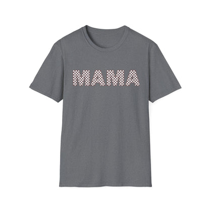 Mama + Mini Softstyle “Mama”  Checkered T-Shirt