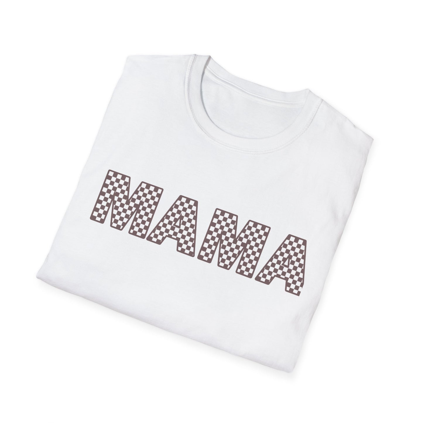 Mama + Mini Softstyle “Mama”  Checkered T-Shirt