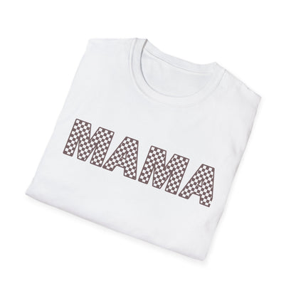 Mama + Mini Softstyle “Mama”  Checkered T-Shirt