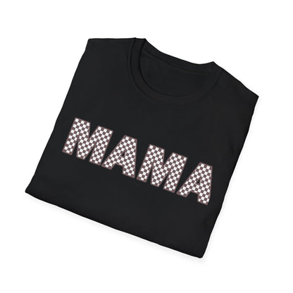 Mama + Mini Softstyle “Mama”  Checkered T-Shirt