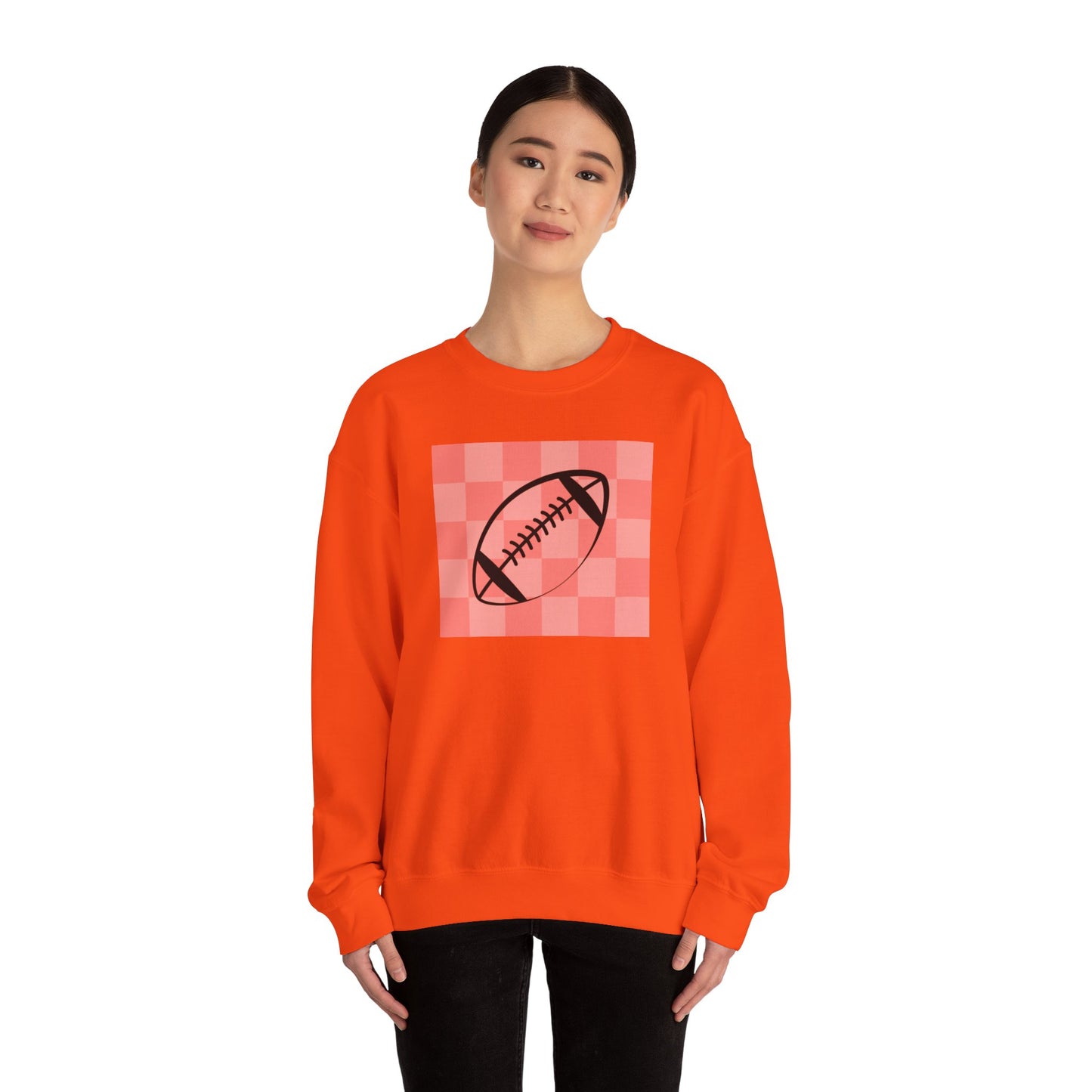 Ladies Check Yourself Football Crewneck Sweatshirt