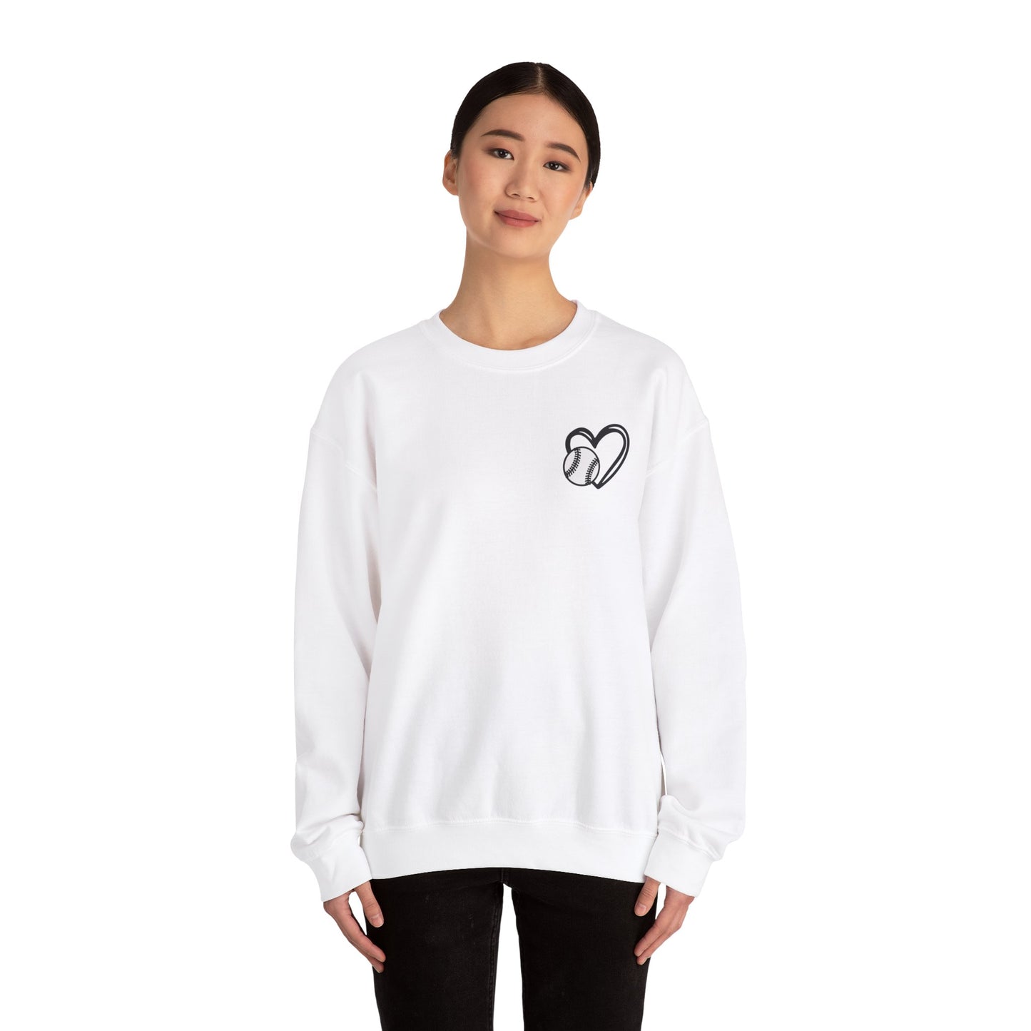 Baseball Era Crewneck Sweatshirt for Women • Mom Game Day Tee