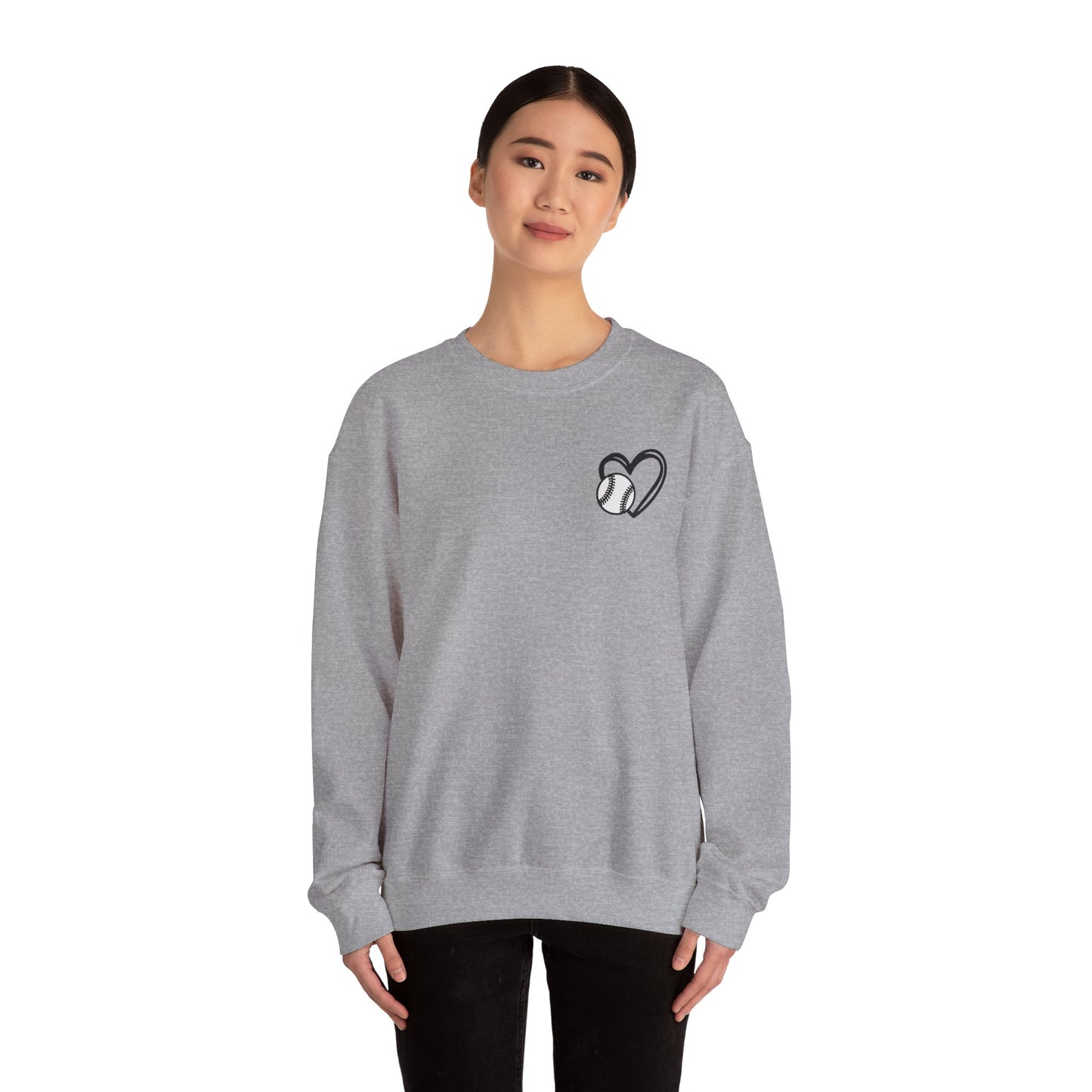 Baseball Era Crewneck Sweatshirt for Women • Mom Game Day Tee