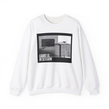 Court Is in Session Basketball Crewneck Sweatshirt - Unisex Heavy Blend