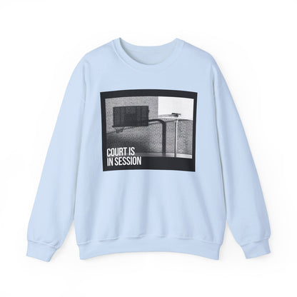 Court Is in Session Basketball Crewneck Sweatshirt - Unisex Heavy Blend