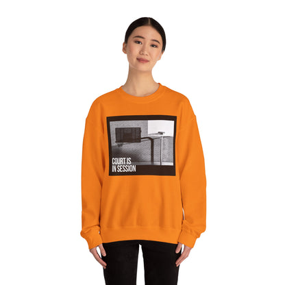 Court Is in Session Basketball Crewneck Sweatshirt - Unisex Heavy Blend