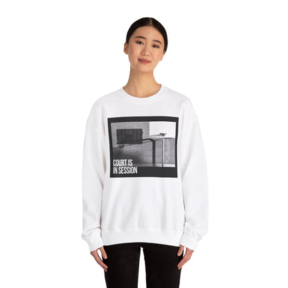 Court Is in Session Basketball Crewneck Sweatshirt - Unisex Heavy Blend