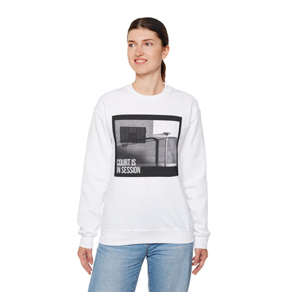 Court Is in Session Basketball Crewneck Sweatshirt - Unisex Heavy Blend