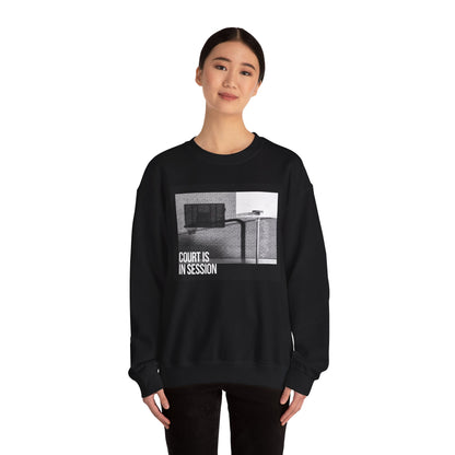 Court Is in Session Basketball Crewneck Sweatshirt - Unisex Heavy Blend