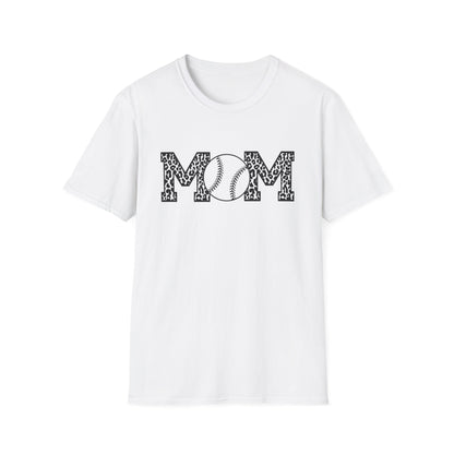 Leopard Mom Monochromatic Minimal Baseball Tee