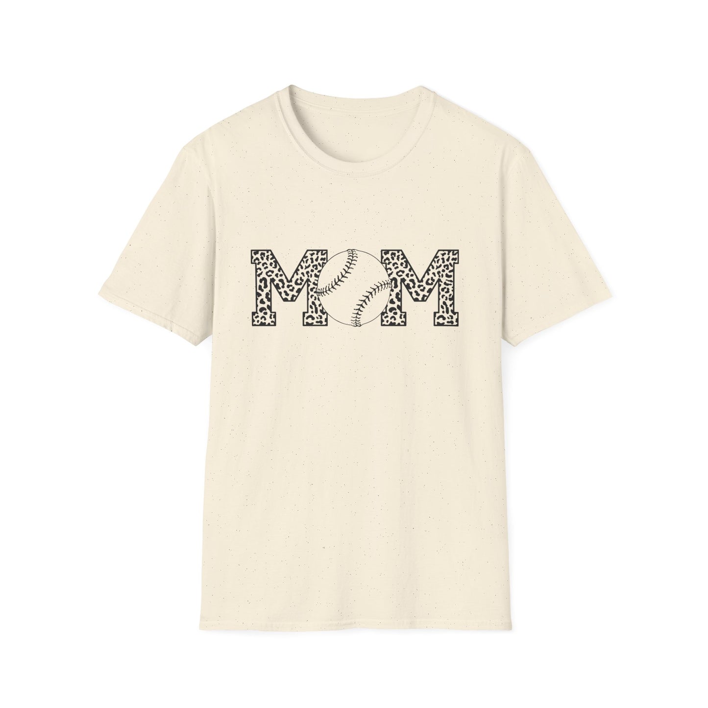 Leopard Mom Monochromatic Minimal Baseball Tee