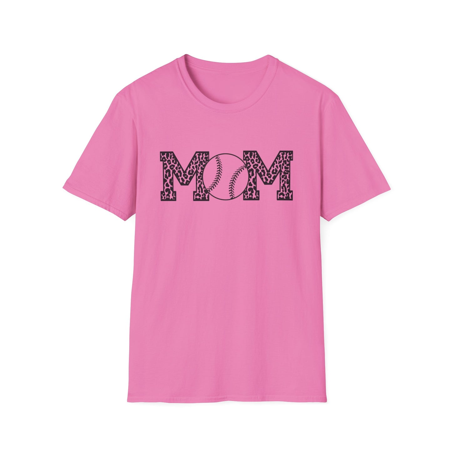 Leopard Mom Monochromatic Minimal Baseball Tee