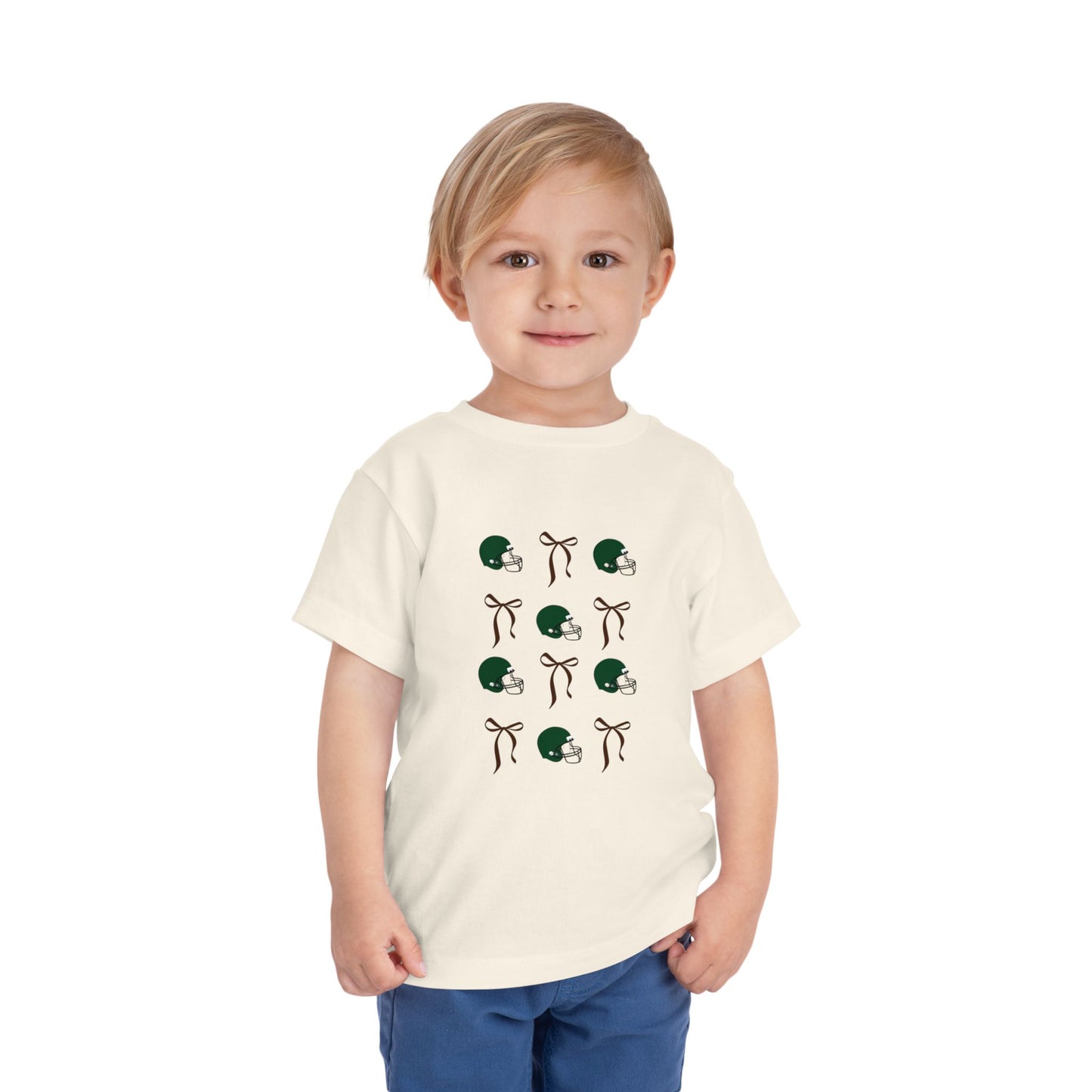 Little Sister Cute Football Tee Shirt for Toddlers