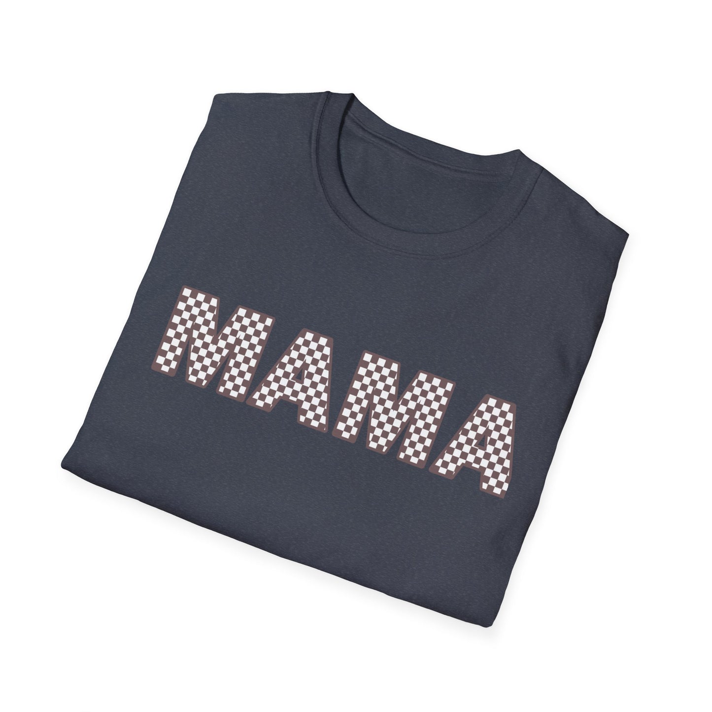 Mama + Mini Softstyle “Mama”  Checkered T-Shirt