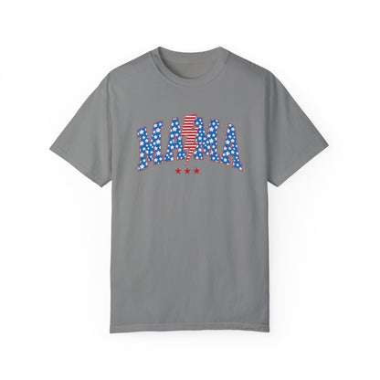 Patriotic Mama Tee Shirt | Summer Fourth of July Shirt Family Matching