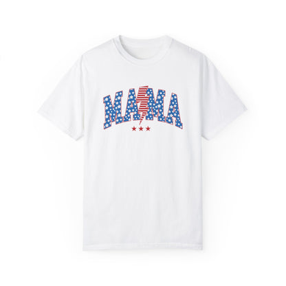 Patriotic Mama Tee Shirt | Summer Fourth of July Shirt Family Matching