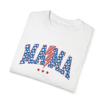 Patriotic Mama Tee Shirt | Summer Fourth of July Shirt Family Matching