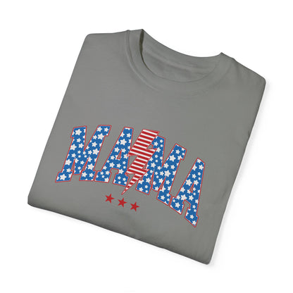 Patriotic Mama Tee Shirt | Summer Fourth of July Shirt Family Matching