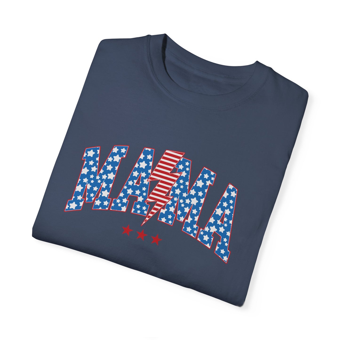 Patriotic Mama Tee Shirt | Summer Fourth of July Shirt Family Matching