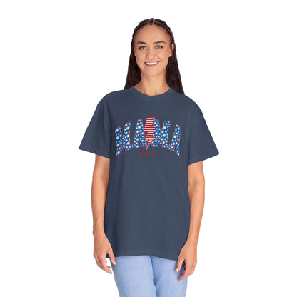 Patriotic Mama Tee Shirt | Summer Fourth of July Shirt Family Matching