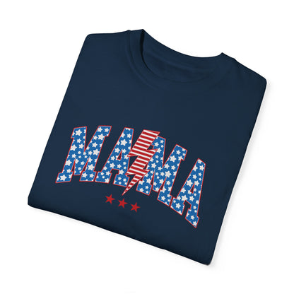 Patriotic Mama Tee Shirt | Summer Fourth of July Shirt Family Matching