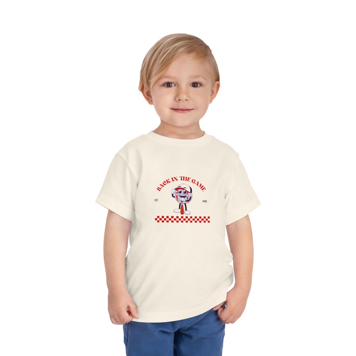 Retro “Back in the Game” Family Matching Toddler Tee Shirt