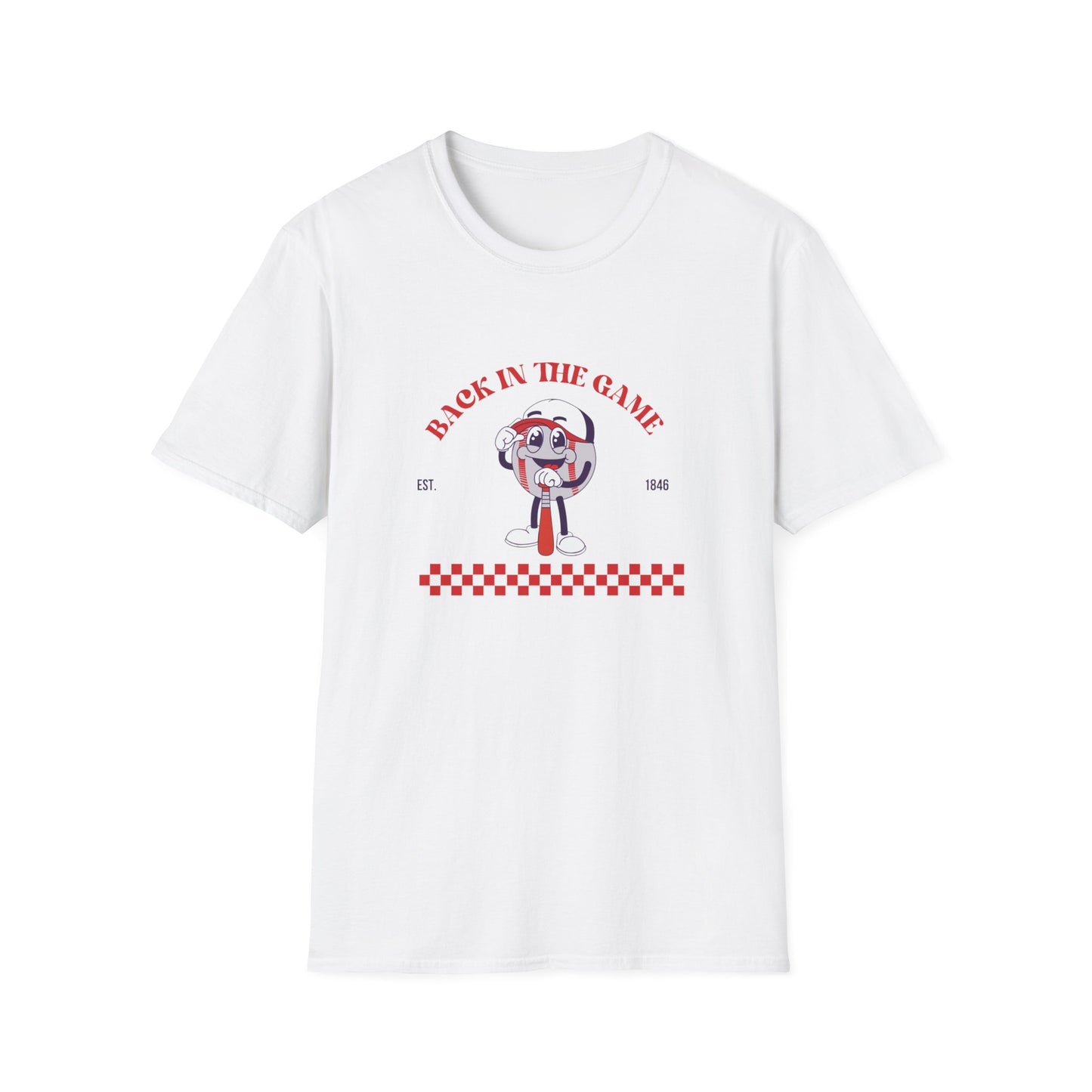 Retro Style “Back in the Game” Softstyle Tee Shirt