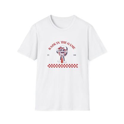 Retro Style “Back in the Game” Softstyle Tee Shirt