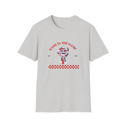 Retro Style “Back in the Game” Softstyle Tee Shirt