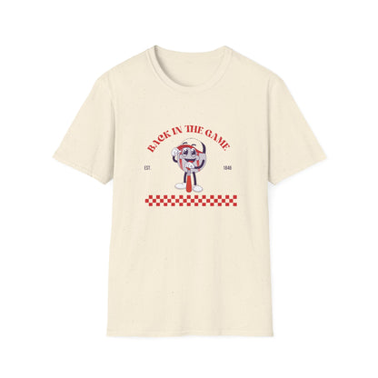 Retro Style “Back in the Game” Softstyle Tee Shirt