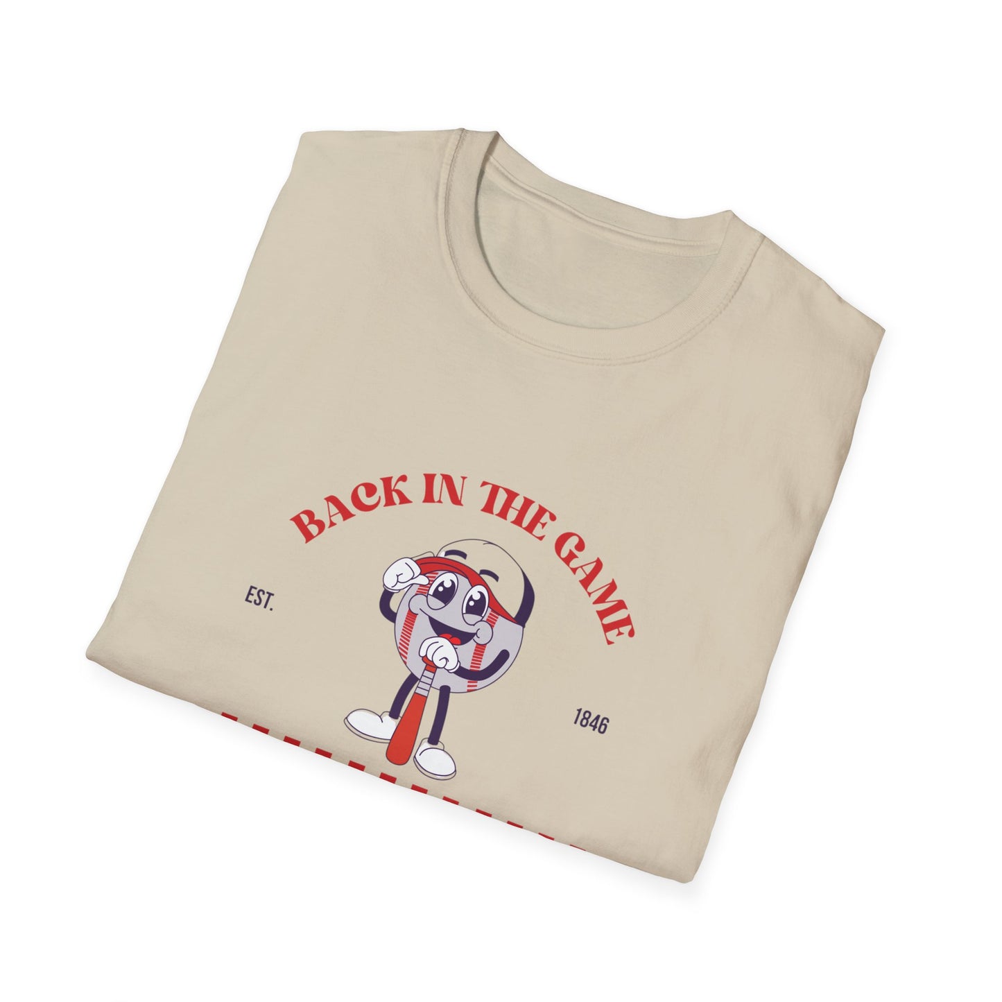 Retro Style “Back in the Game” Softstyle Tee Shirt