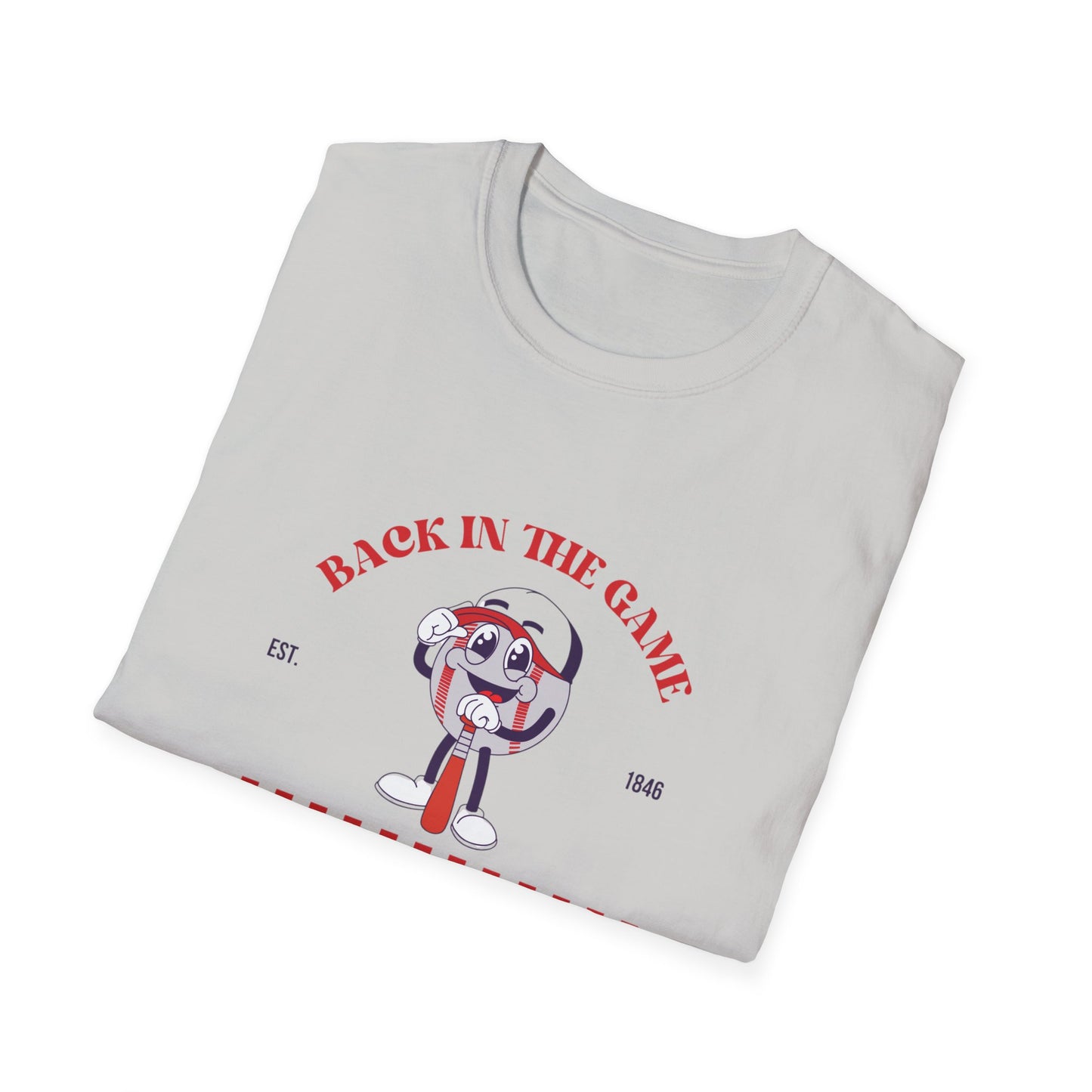 Retro Style “Back in the Game” Softstyle Tee Shirt